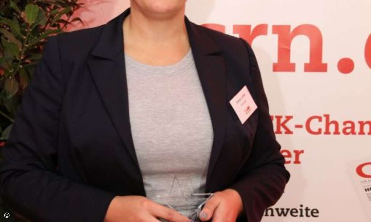 Carolyn Lüdtke von Kyocera durfte sich ebenfalls über einen Stern freuen
