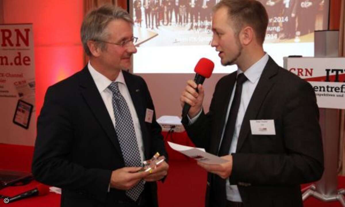Auch Jens-Gero Böhm von Suse räumte wiederholt einen Channel-Champion-Award ab und stellte sich den Fragen von CRN-Redakteur Peter Tischer