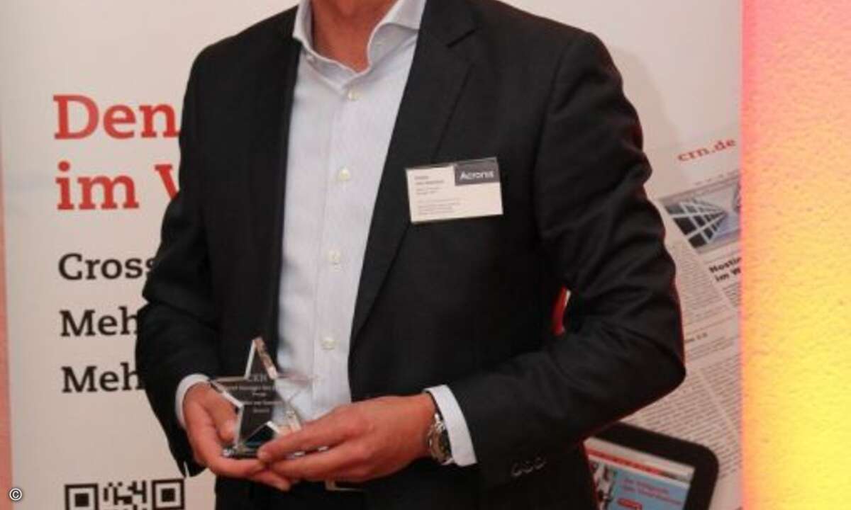 Der dritte Storage-Gewinner im Bunde ist Heiko von Soosten für Acronis