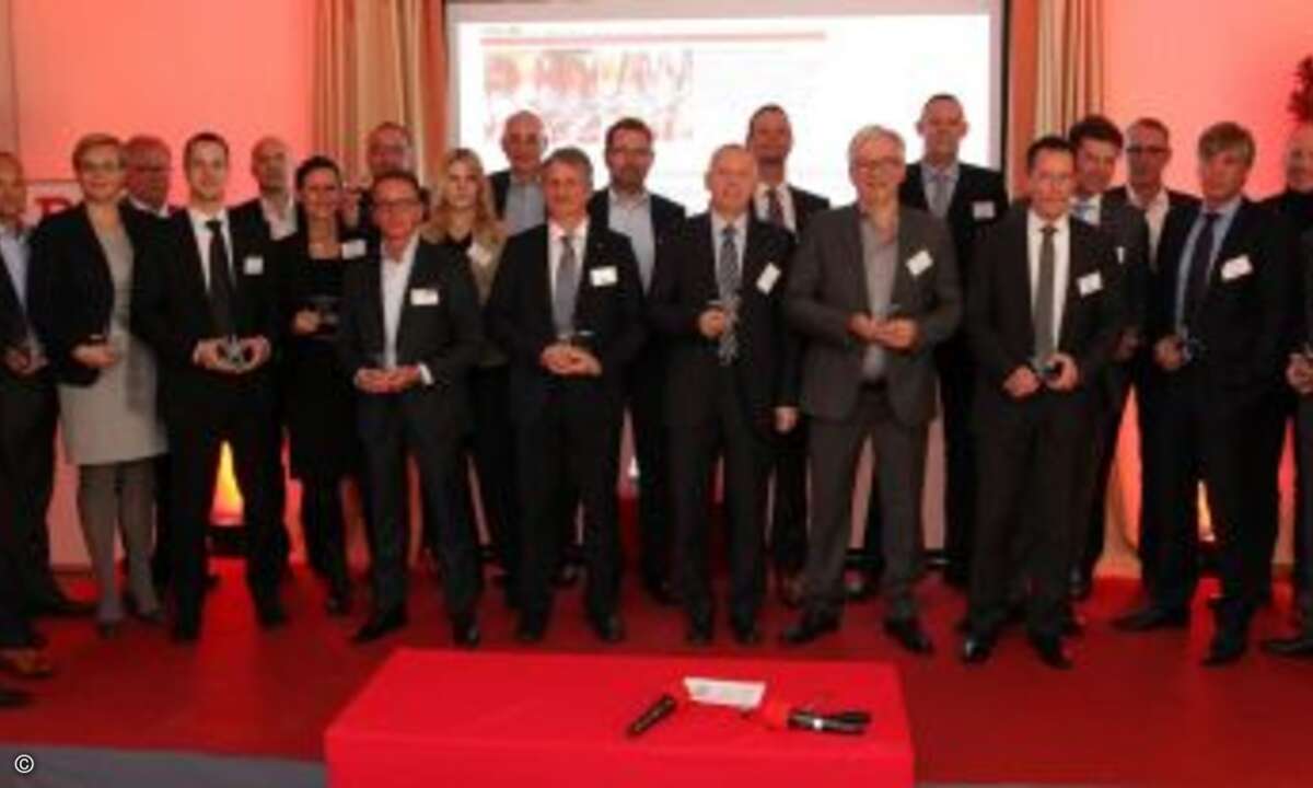 Zum Schluss versammelten sich alle Award-Gewinner für das große Abschlussfoto