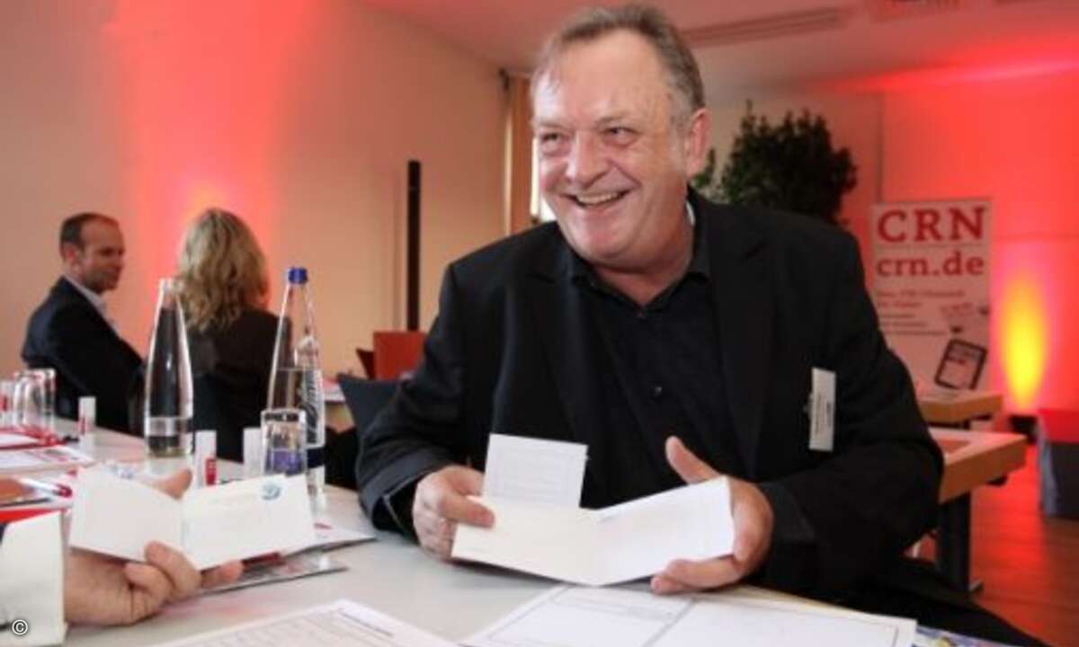 Dann ging es ans Basteln: Matthias Müller (The Founders GmbH) (Bild: CRN)