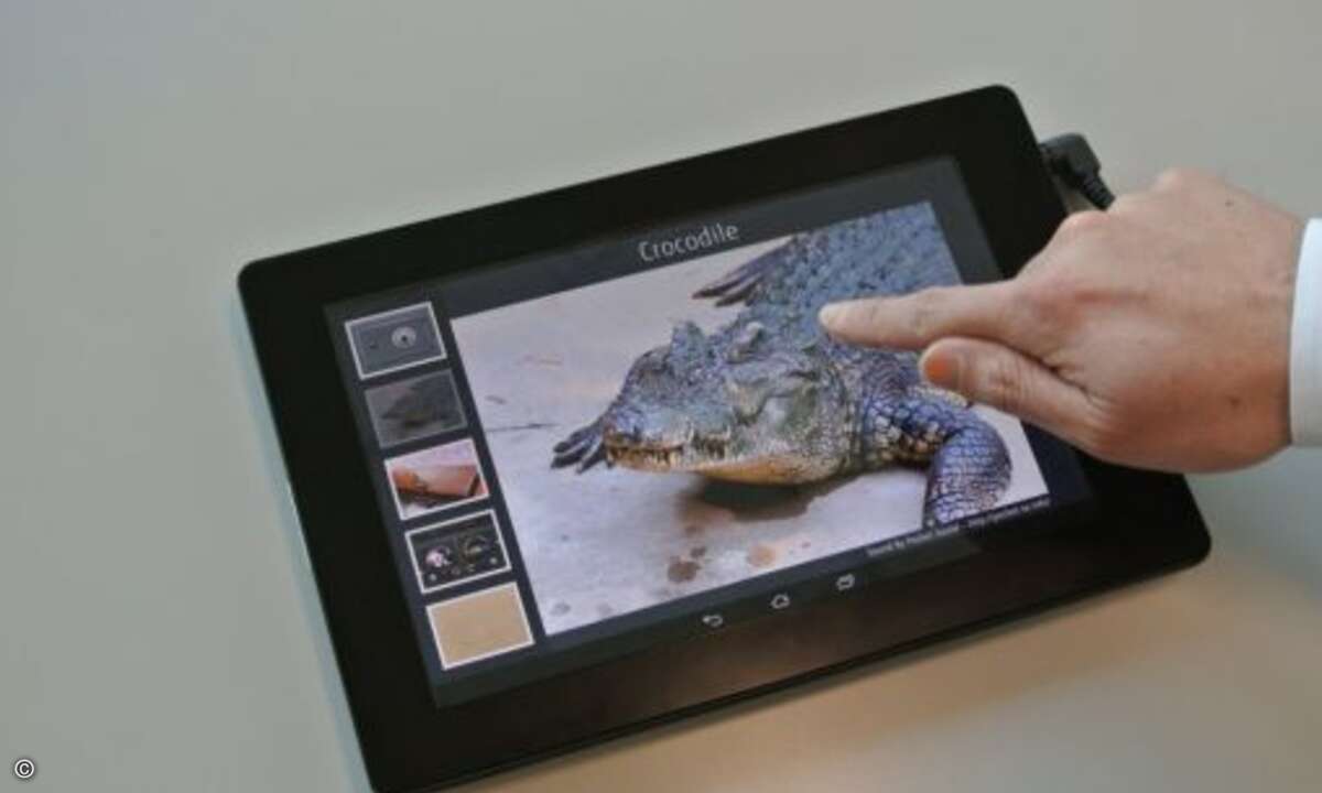 Das Display reagiert auf Touch-Eingabe (Foto: Fujitsu)