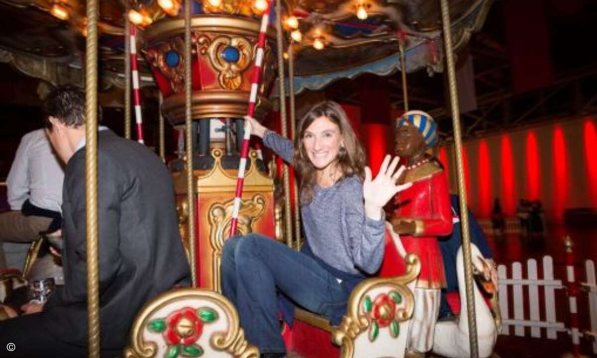 Auch ein traditionelles Karusell drehte sich auf der Fujitsu Wiesn (Foto: Fujitsu)