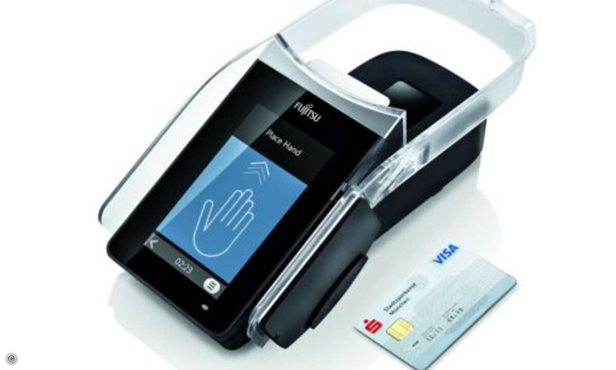 »Fujitsu PalmSecure ID Match ermöglicht eine biometrische Authentifizierung per Handvenenmuster. (Foto: Fujitsu)