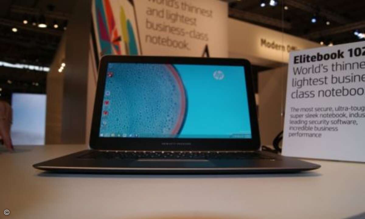 Flacher und leichter als das MacBook Air: HPs neues Business-Notebook Elitebook Folio 1020. (Foto: CRN)