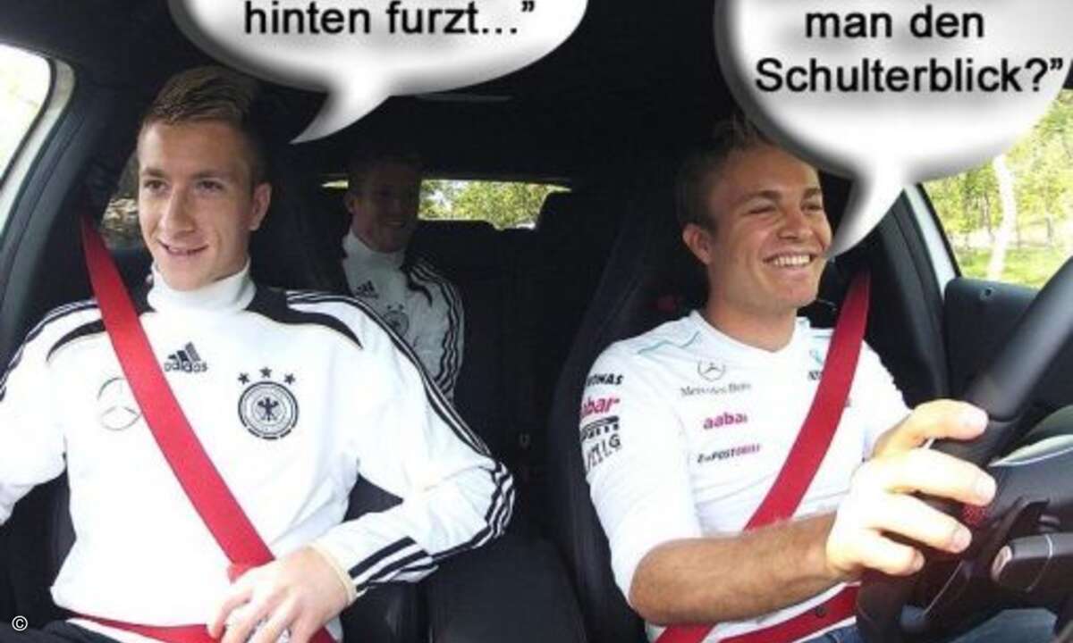 Hier wird schon auf eine mögliche Fahrprüfung angespielt (Quelle: Twitter.com - Screenshoot: CRN)