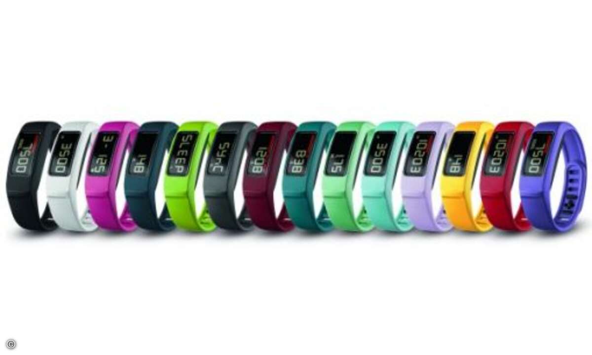 Das Vivofit 2, der Nachfolger von Garmins Fitnessarmband Vivofit, ist in noch mehr Farben zu haben. (Foto: Garmin)