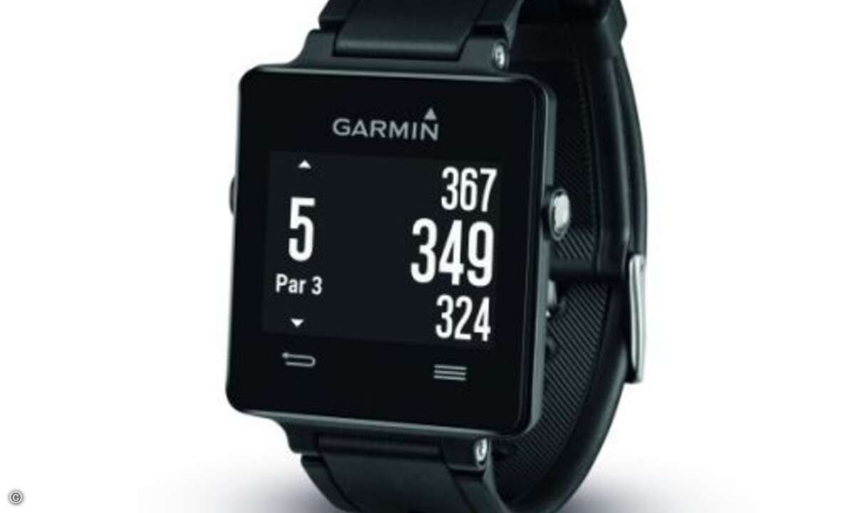 Golfer können beispielsweise ihre Schlagweite mit der Vivoactive erfassen. (Foto: Garmin)
