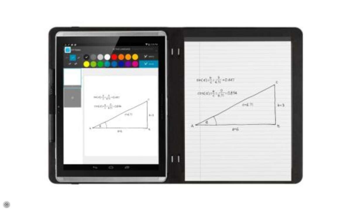 Der »HP Duet Pen« kann auf dem Display des »HP ProSlate 8« oder auf Papier schreiben (Bild: HP)