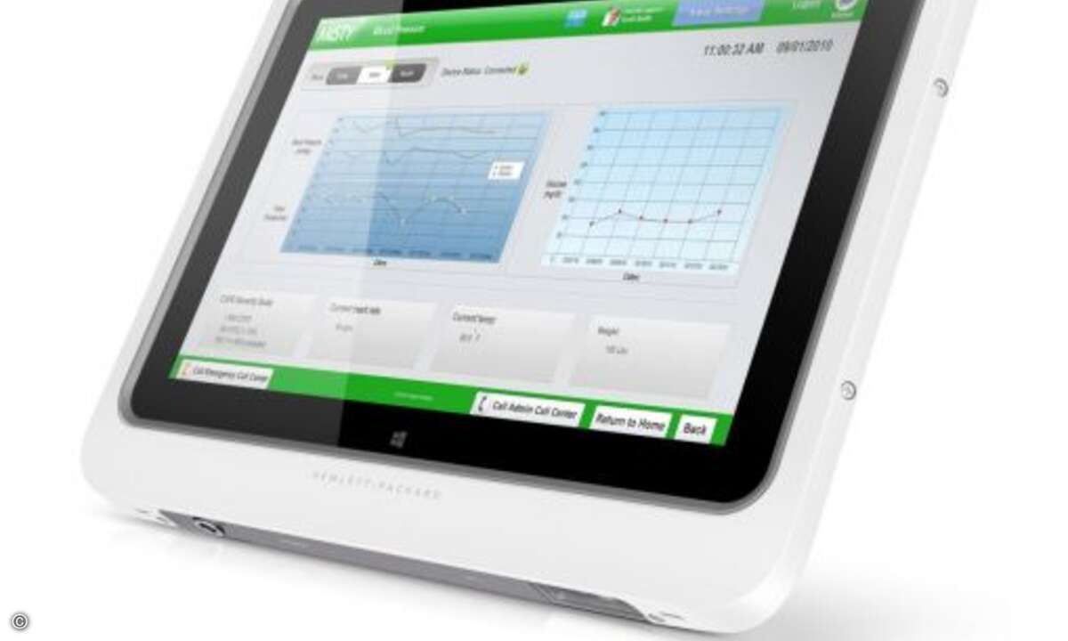 Das »HP ElitePad 1000 G2« ist einer speziellen Ausführung als Healthcare-Tablet verfügbar (Bild: HP)
