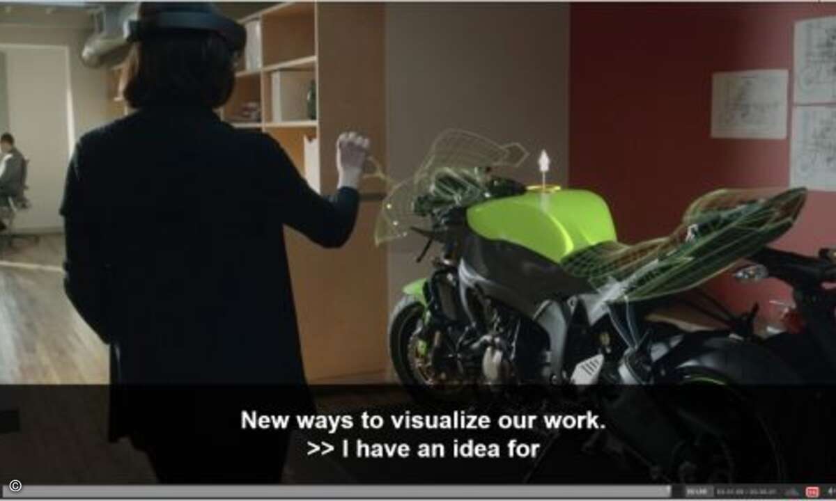 Die Fähigkeit für die Holo-Technologie ist bereits voll in Windows 10 integriert (Bild: Screenshot Microsoft Livestream)