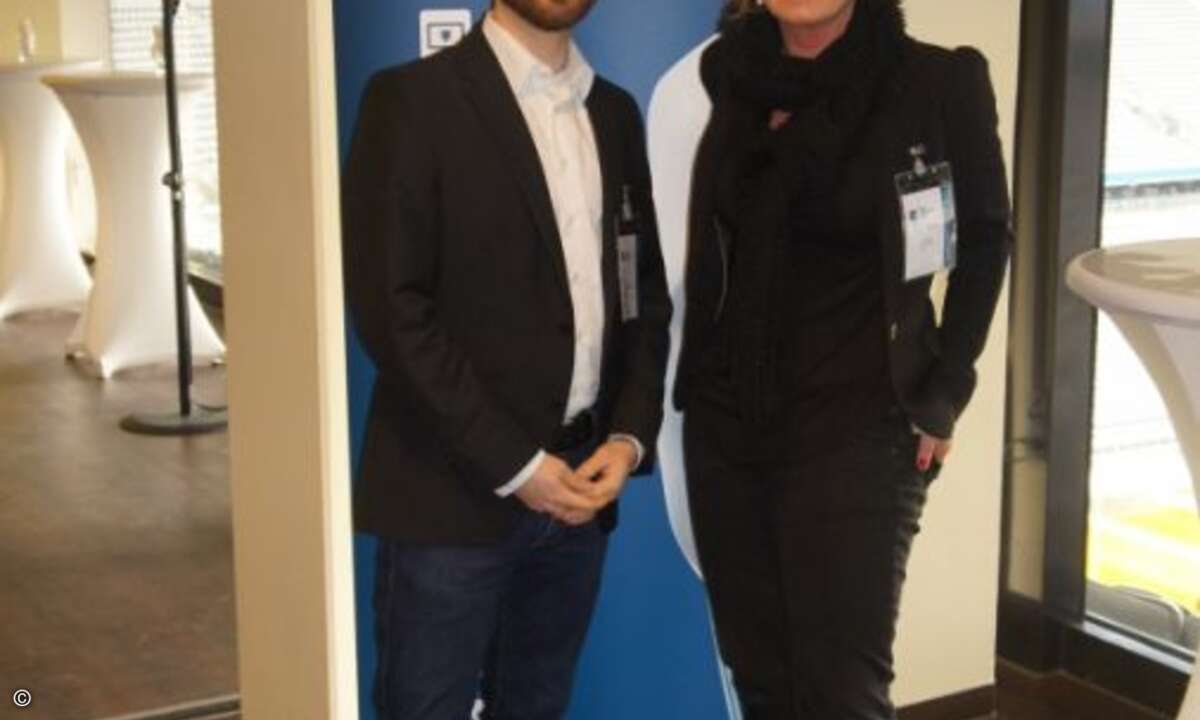 Thomas Uhlemann (Eset) mit Carolin Schlüter (CRN) (Foto: CRN)