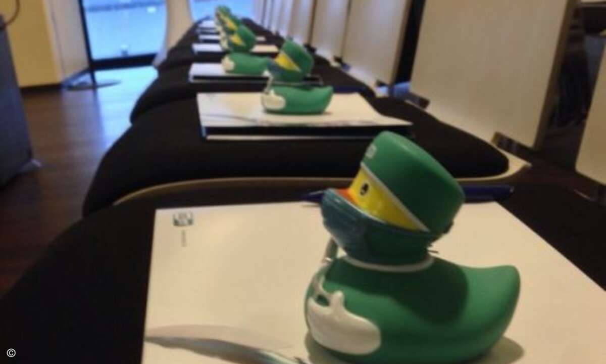 Jeder Gast erhielt auch noch ein paar nette Give-Aways (Foto: Eset)