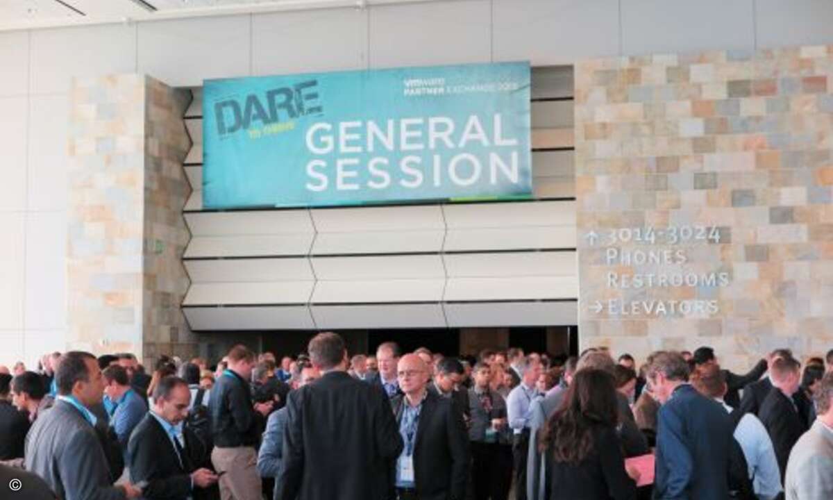 Das Motto der letzten Partner Exchange von VMware lautete: »Dare to thrive«. (Foto: CRN)