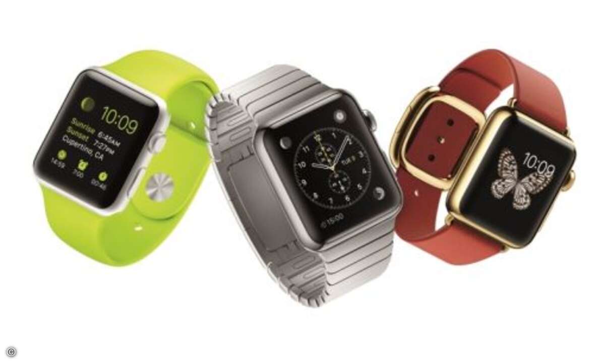 Egal auf welcher Veranstaltung Tim Cook auftritt, er trägt die neue Smartwatch. Der Konzernchef sagt, dass die Apple Watch zu Verhaltensänderungen führt. Besprechungsteilnehmer sollen in Meetings nicht mehr störend ihr iPhone aus der Tasche ziehen, u