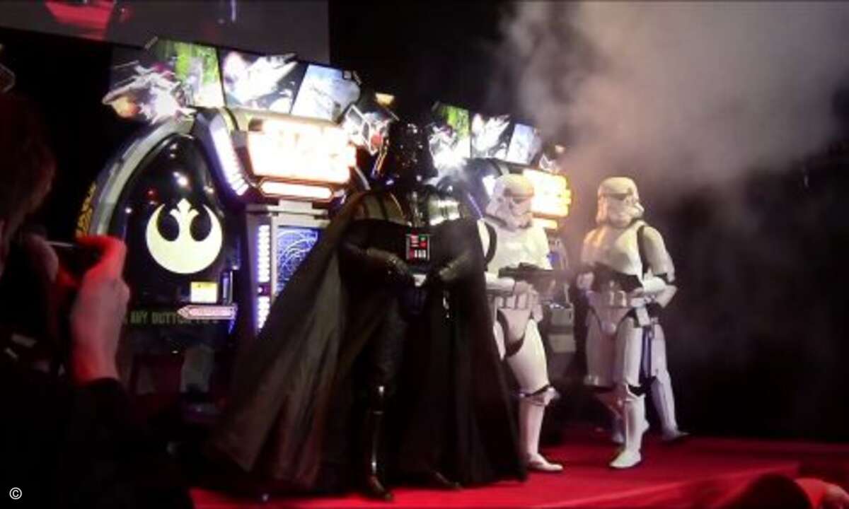 Darth Vader persönlich hat den Battle Pod in New York vorgestellt (Bild: LucasFilm)