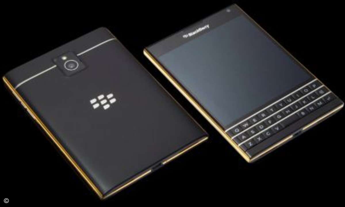 ... den Blackberry Passport,... (Foto: Gold Genie)