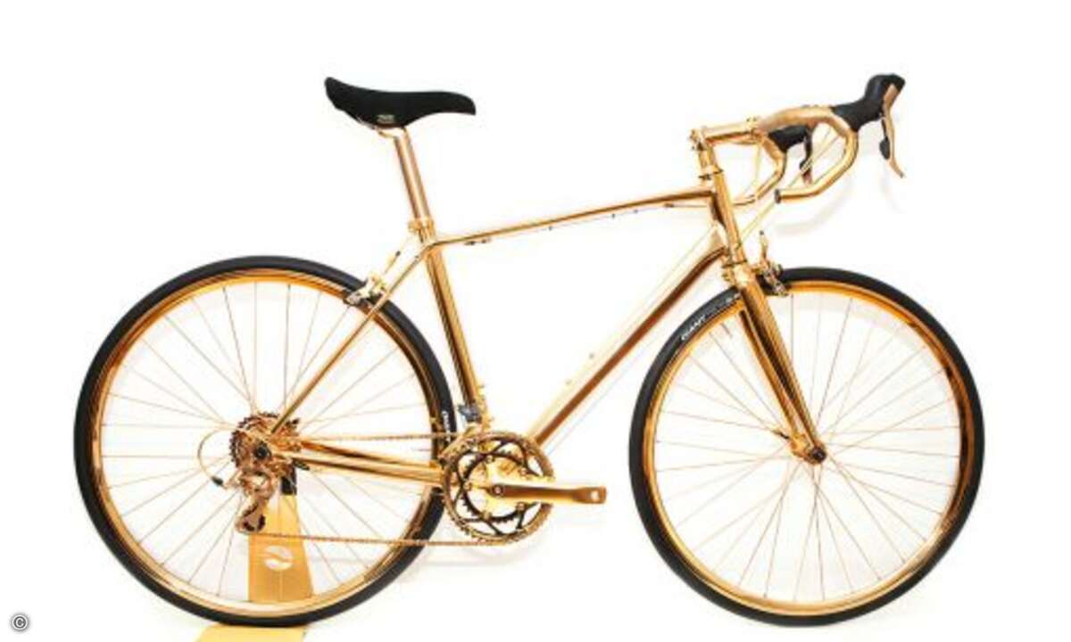 ... oder das Rennrad unseres ehemaligen Volontärs. Foto: Gold Genie)