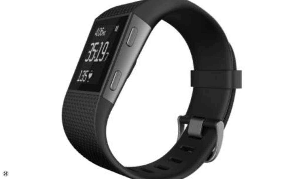Bedient wird die Fitbit Surge via Touchscreen und Buttons am Gehäuse (Foto: Fitbit)