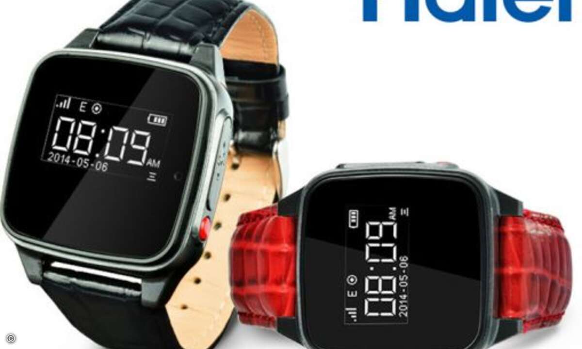 Haier zeigft auf dem MWC vernetzte Armbanduhren mit GPS-Tracker (Bild: Haier)