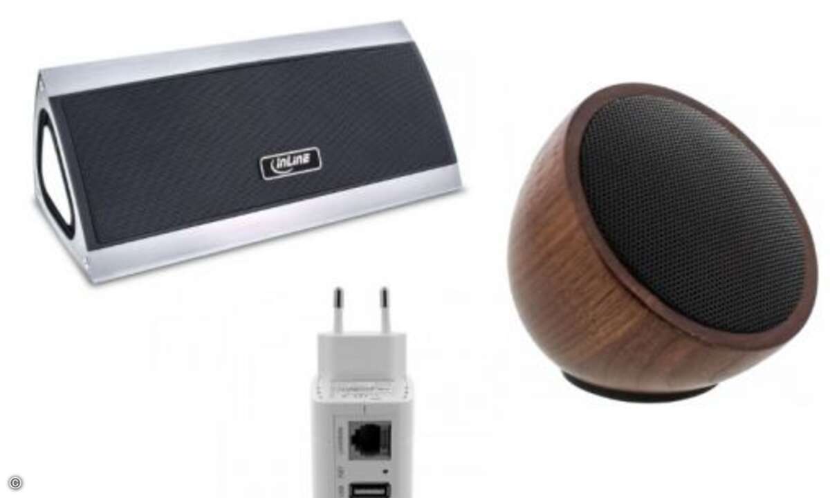 Für den CRN Club spendiert Intos das Rundumsorglospaket für kabellosen Sound. Neben den beiden Bluetooth Boxen Woome im Edelstahl- und Woodwoom im Walnussgehäuse packt der Peripherie- und Kabel-Spezialist noch ein Wireless Media Center, einen Bluetoo
