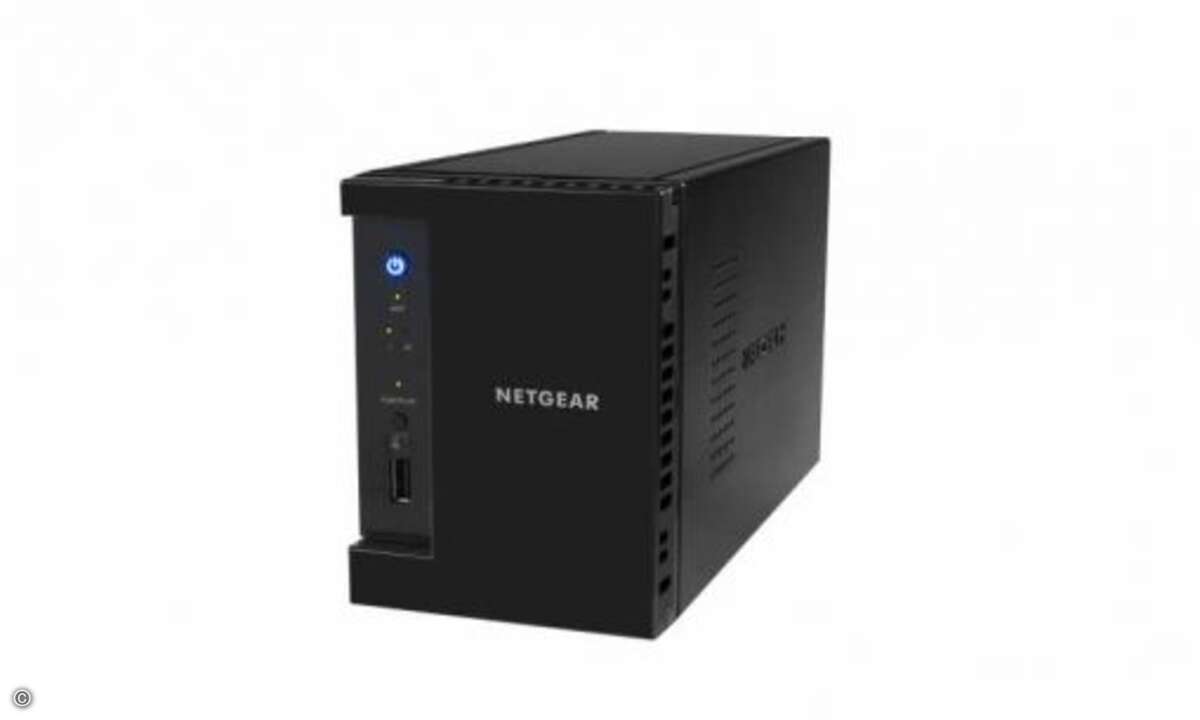 Netgear bringt ein ReadyNAS 312-System mit zwei Bays in den CRN Club und selbstverständlich sind die mit zwei WD10EFRX Red 1 TByte-Festplatten bestückt (Foto: Netgear)