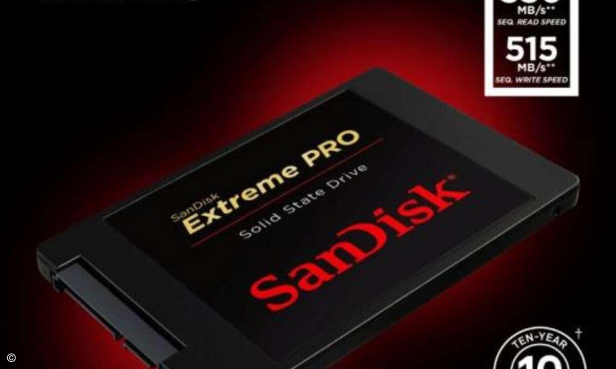 Sandisk wartet zum diesjährigen CRN-Club mit der Extreme Pro SSD mit 480 GByte Speicherkapazität auf. Als Schmankerl legt der Speicherspezialist noch zwei Micro SD XC-Karten mit je 128 GByte oben drauf (Foto: SanDisk)