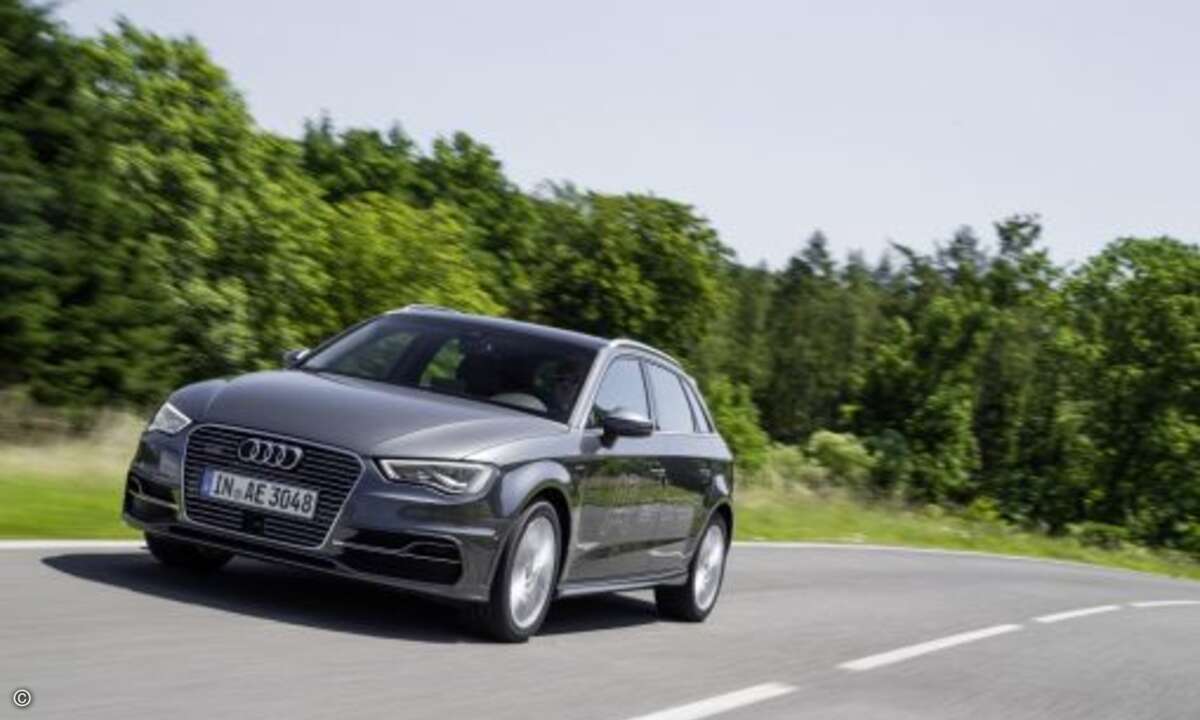 Der A3 e-tron ist innerhalb von 3:45 an der Haushaltssteckdose geladen. Der Preis liegt bei mindestens 37.900 Euro. (Foto: Audi)
