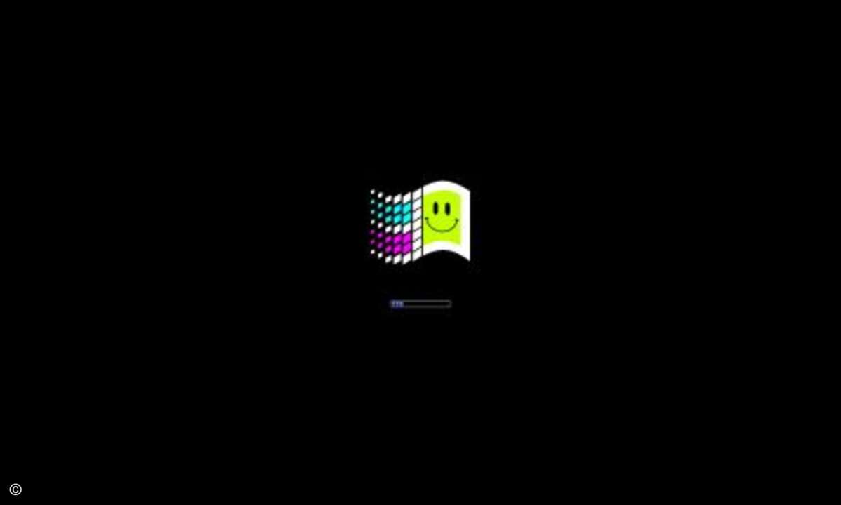 ... und auch der Bootscreen nervt den Nutzer nicht viel länger (Bild: Screenshot Windows93.net)