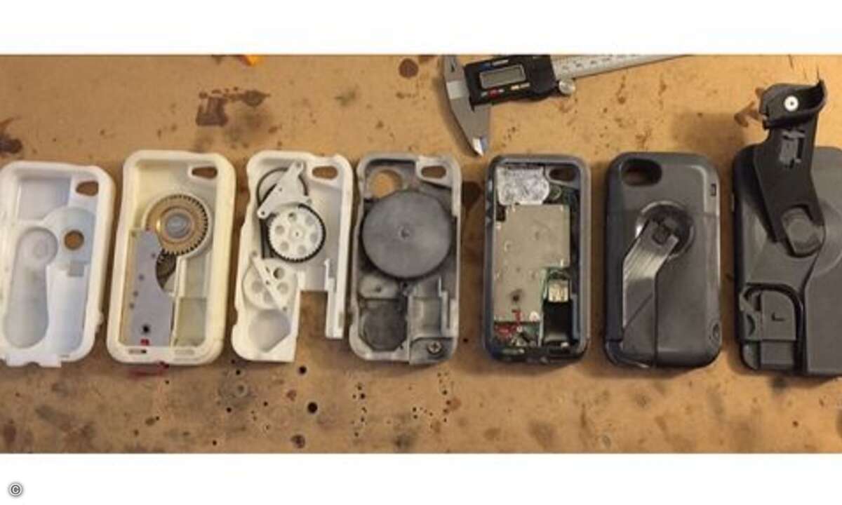 Hier zu sehen ist sind Konzept-Prototypen. Fertig zusammengebaut sehen sie... (Foto: Indiegogo/Ampware)