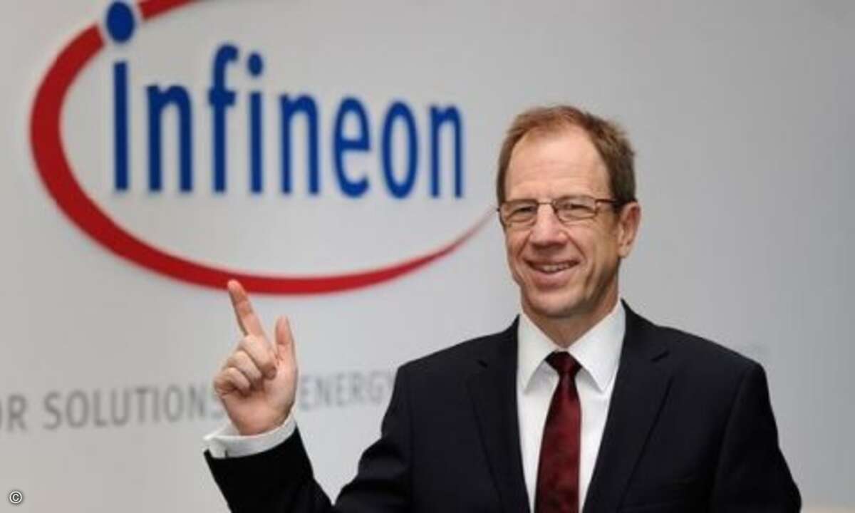 Platz 29: Dr. Reinhard Ploss (Infineon) 2.403.259 Dollar Einkommen entsprechen rund 0,445 Promille vom Umsatz und 3,7 Promille vom Gewinn. (Foto: Fachzeitschrift Elektronik)