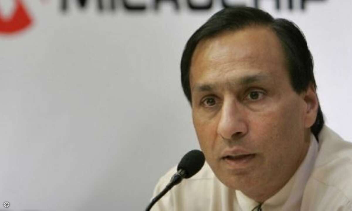 Platz 17: Steve Sanghi (Microchip) Gesamteinkommen 5.767.310 Dollar entspricht 3 Promille vom Umsatz und 1,3 Prozent vom Gewinn. (Foto: Microchip)