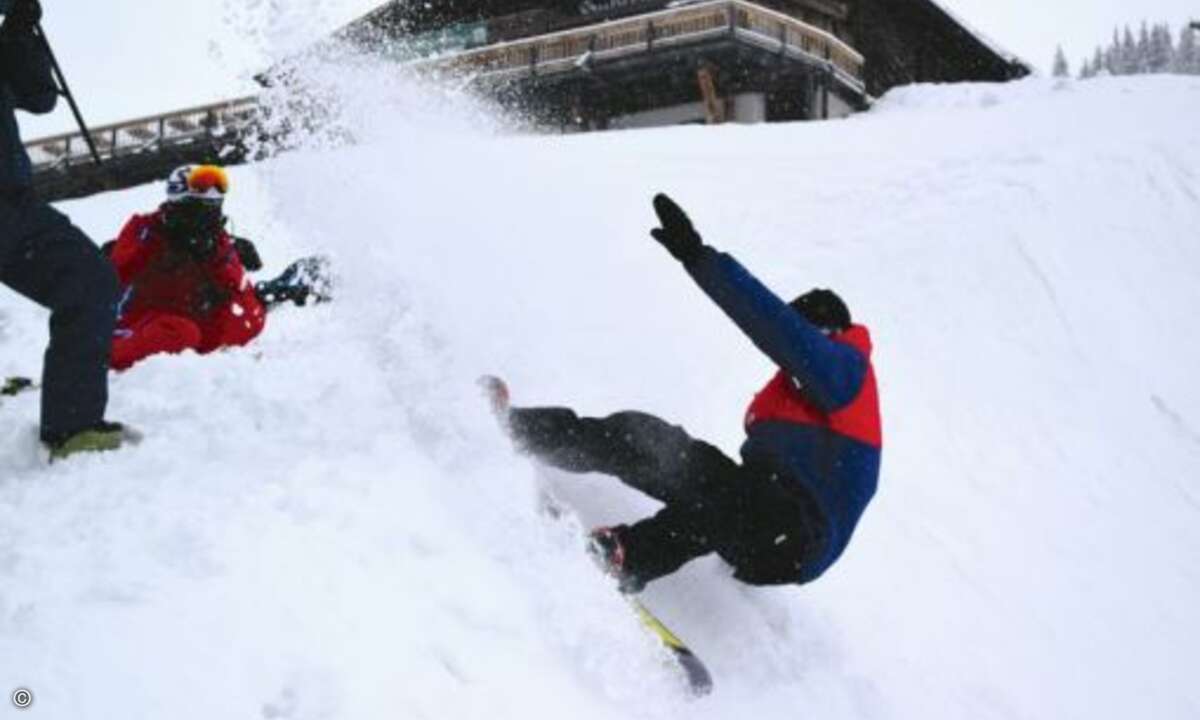 Die Fotografen durften sich aber nicht vor einer Schneedusche fürchten