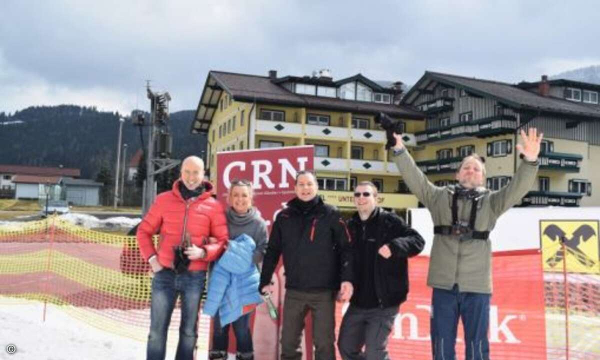 Das CRN-Team war natürlich zahlreich an der Piste vertreten