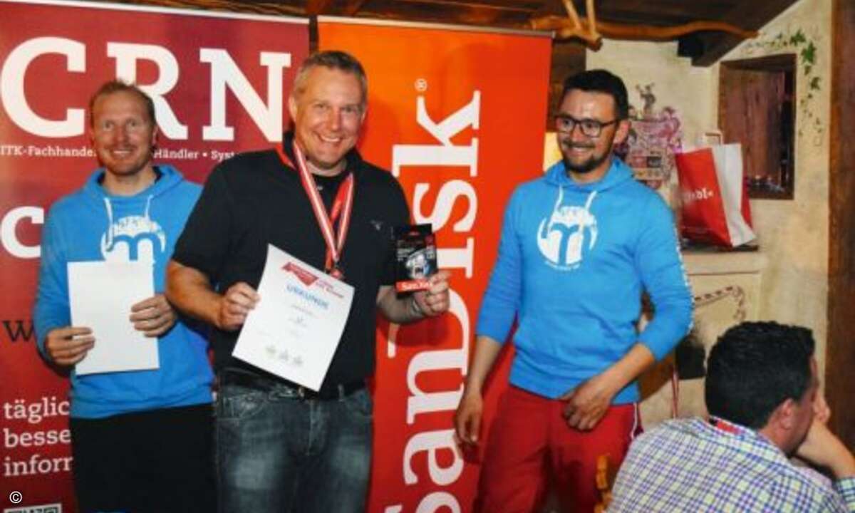 Freute sich über ein erfolgreiches Rennen sowie über einen super Preis von SanDisk: Jörg Reimann von UFP