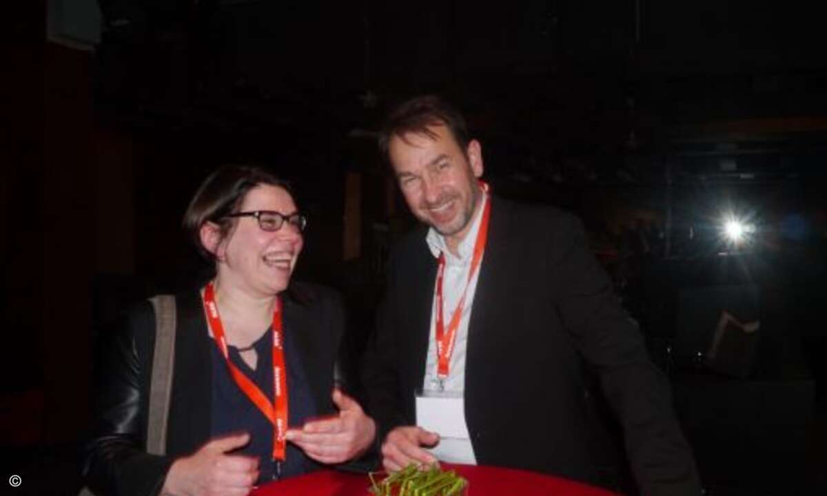 Astrid Christ, SoftExpress, und Lenovo-Channelchef Bernhard Fauser (Bild: CRN)