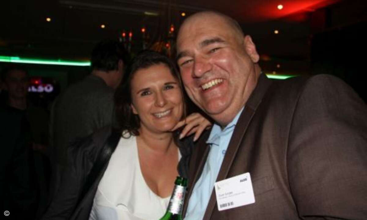 Gut drauf im Channel: Nadine Stiegler (CRN) und Oliver Gorges (Cop Software + Services)