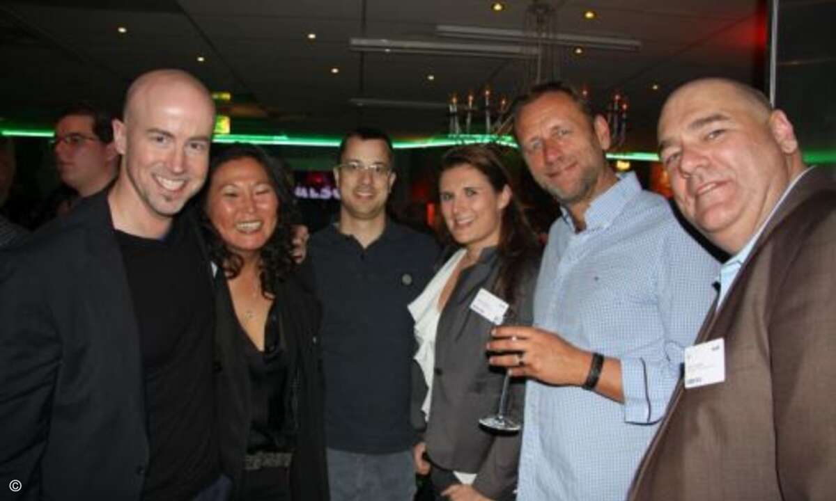 Matthäus Hose (WEKA Fachmedien), Miriam Franke (Sandisk), Dominic Mein (Benq), Nadine Stiegler (CRN), Klaus Schäfer (Also) und Oliver Gorges (Cop) (v.l.n.r.)