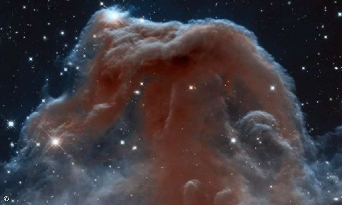 Pferdekopfnebel in der Orion-Konstellation, 1.500 Lichtjahre entfernt. Bereits 1888 entdeckte der Schottische Astronom Williamina Flemming das Phänomen (Foto: NASA, ESA, and the Hubble Heritage Team (STScI/AURA))