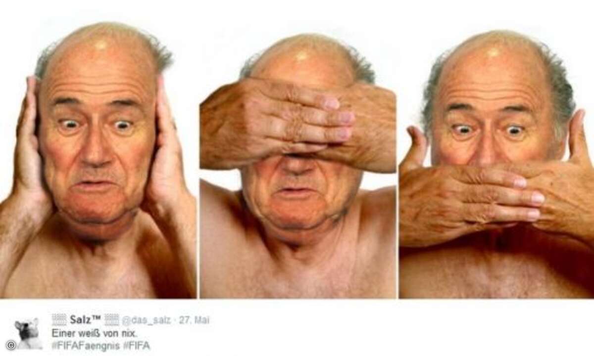Nichts hören, nichts sehen nichts sagen (Foto: Twitter.com)