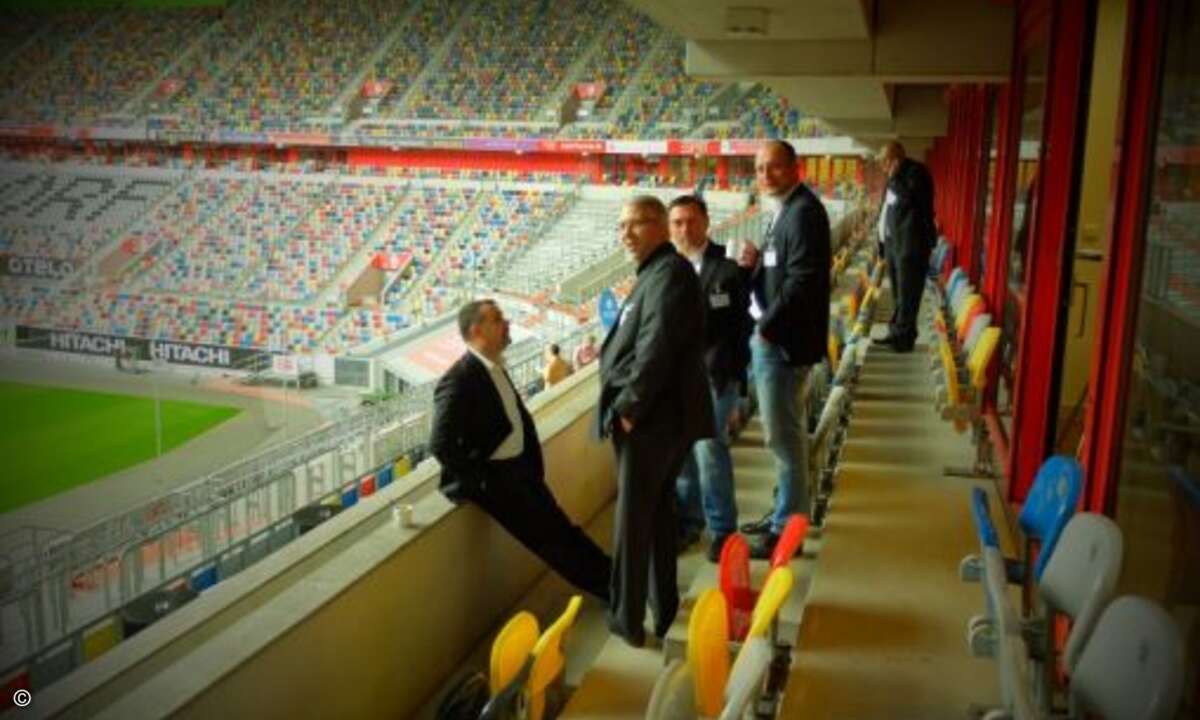 Kleine Pause auf den Rängen der »Esprit Arena« in Düsseldorf (Foto: NCP)