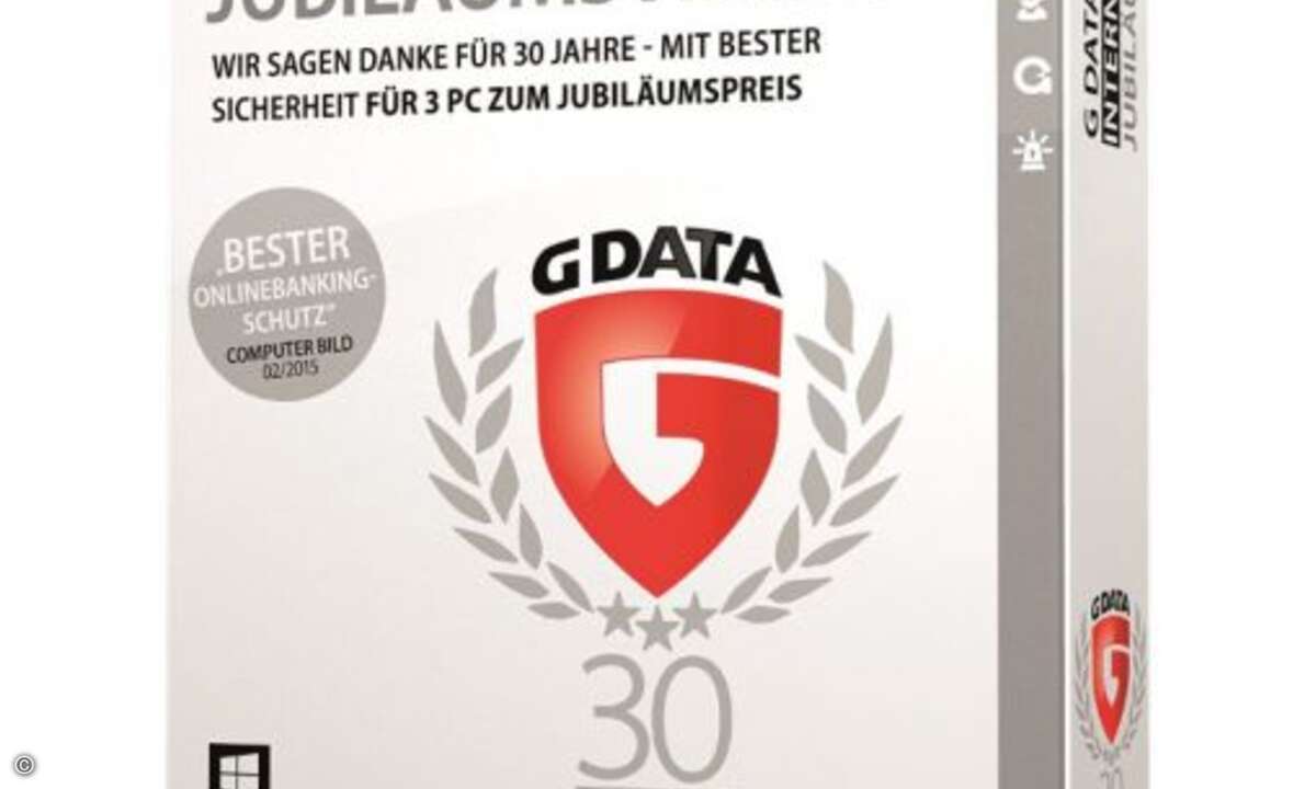 Software-Pakete von G-Data 
Die Security-Pakete von G-Data schützen Endgeräte zuverlässig vor den Gefahren der Online-Welt. Wir verlosen drei Mal die Jubiläumsversion von G-Data Internet Security (Bild: G-Data)