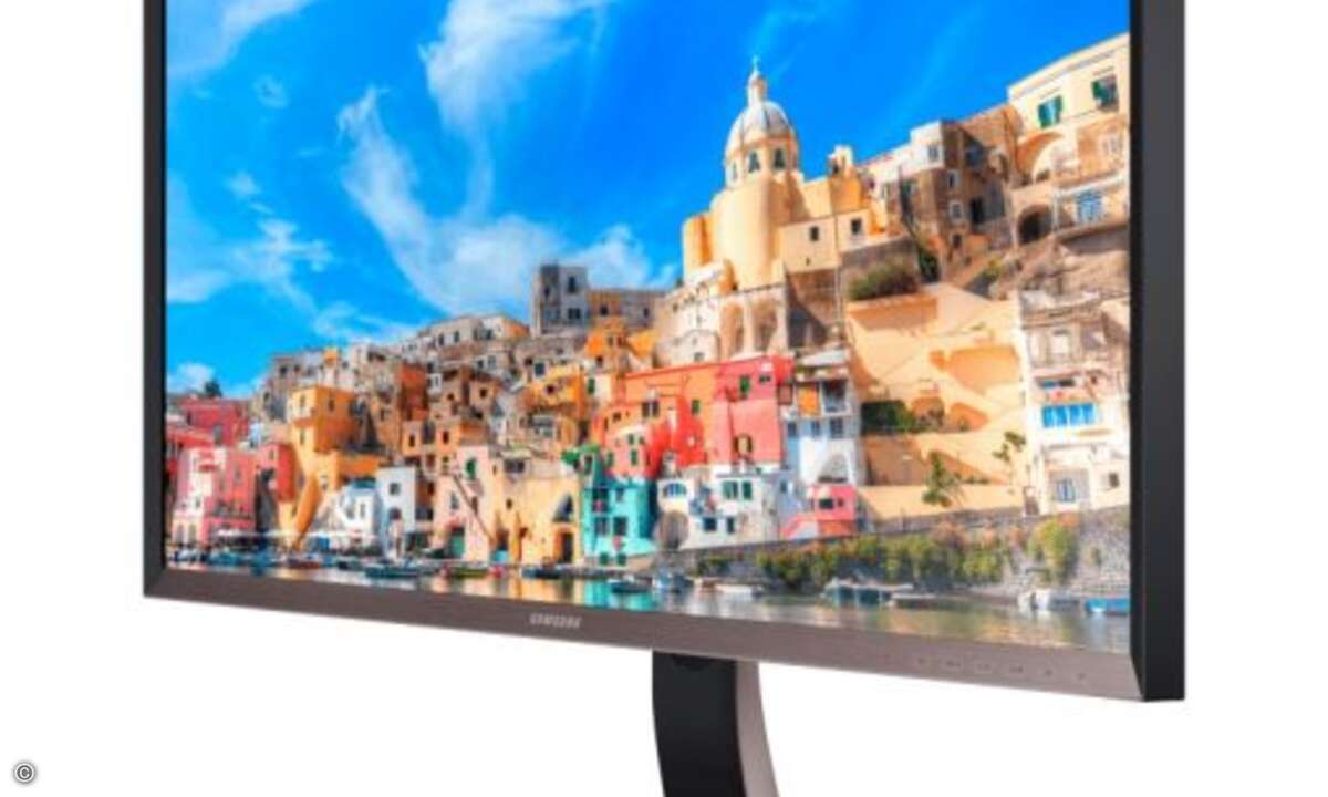 Für briliante bestechende Bilder sorgt hingegen der S27D850T-Monitor von Samsung. Ob zu Hause oder im Büro - die WQHD-Auflösung soll zahlreiche Inhalte brillant darstellen (Bild: Samsung)