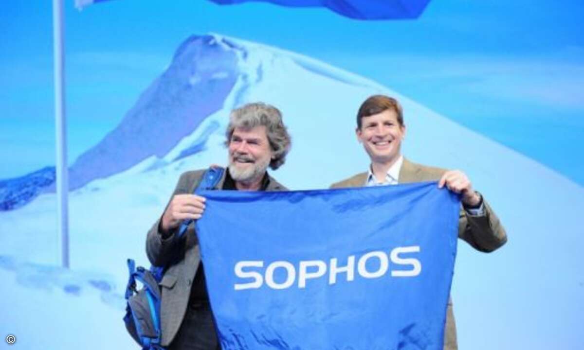 Sophos-CEO Kris Hagerman mit Bergsteiger-Legende Reinhold Messner (Foto: Sophos)