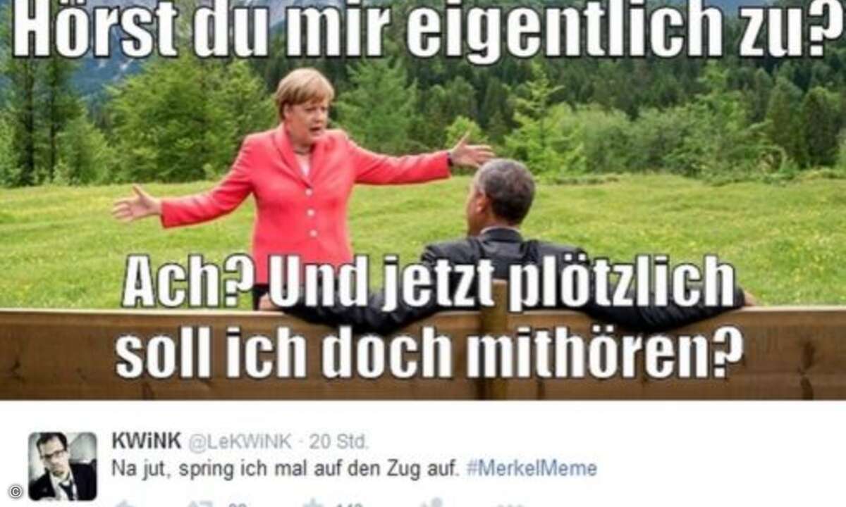 Auch das Thema NSA wird angesprochen (Foto: Twitter.com)