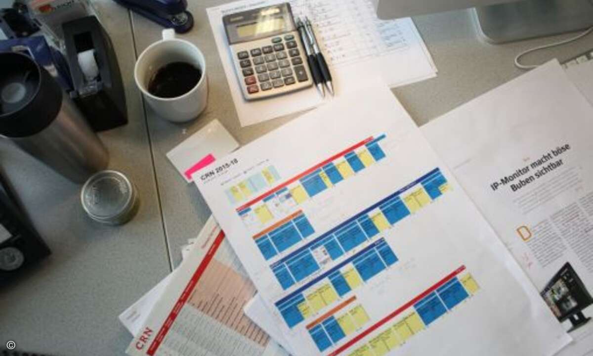 Der CRN-Redaktionsplan – der Bauplan für das nächste Heft (Foto: Andreas Bohnenstengel)