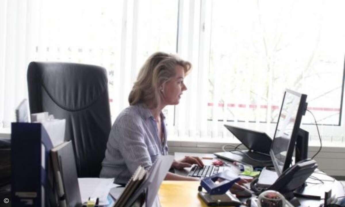 CRN-Chefreporterin Michaela Wurm in ihrem Büro (Foto: Andreas Bohnenstengel)