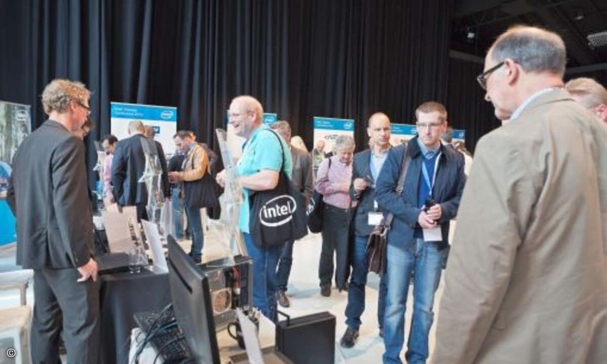 Zu sehen ware unter anderem Produkte und Lösungne für das Internet of Things (IoT)(Bild: Intel)