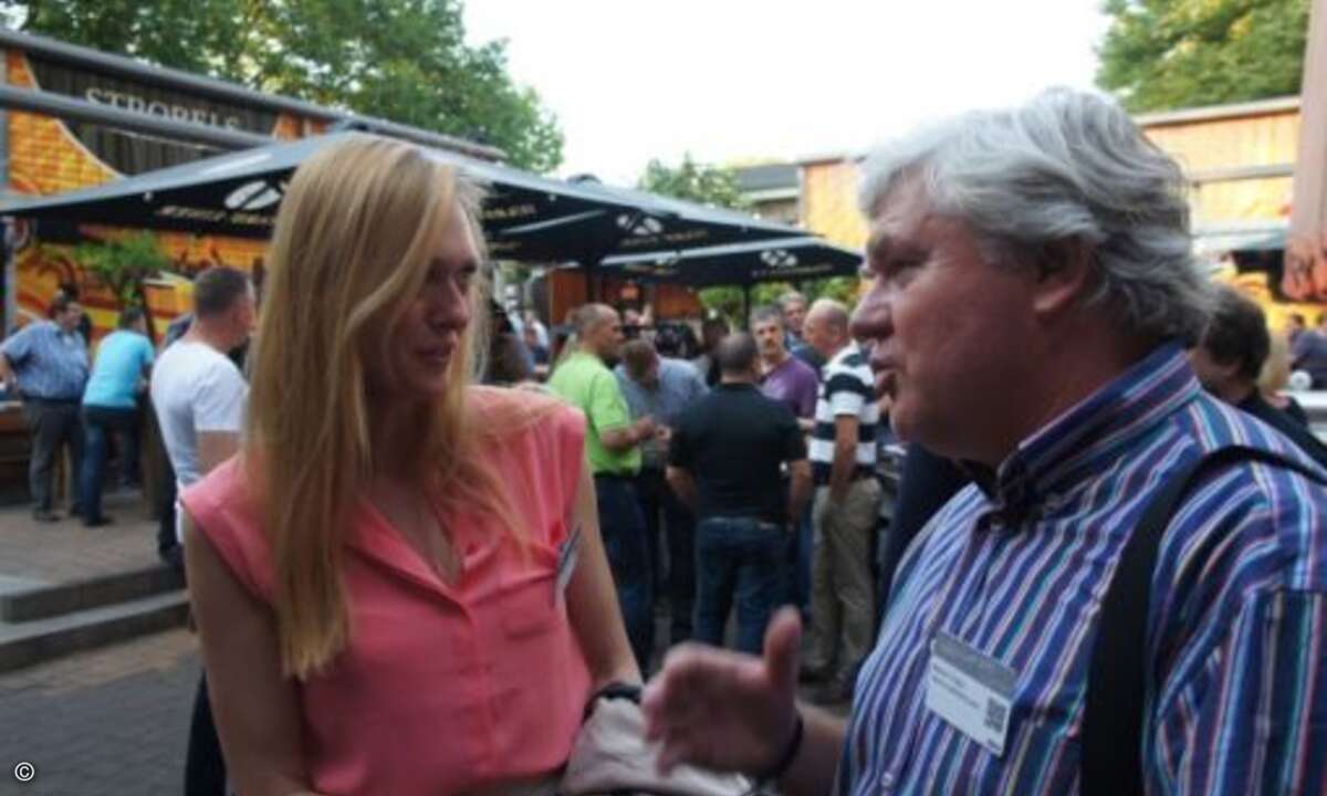 Karina Bachmann (Tarox) mit Martin Fryba (Bild: CRN)