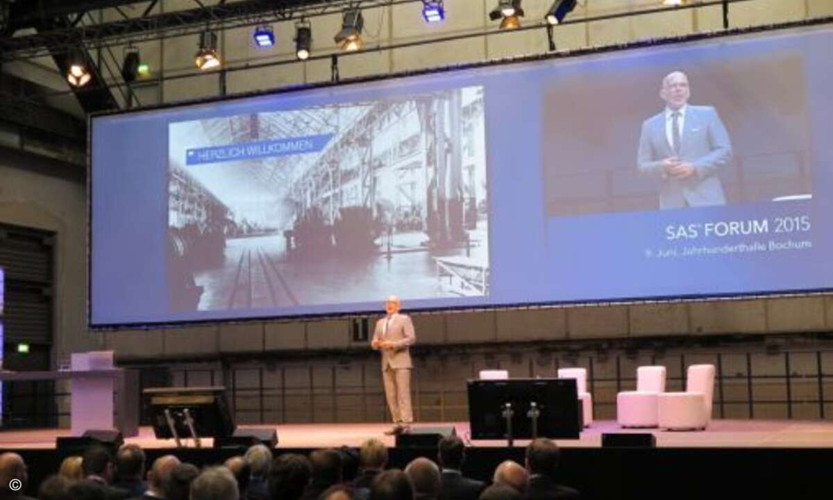 Wolf Lichtenstein, DACH-Chef und Deutschland-Geschäftsführer von SAS, eröffnete das SAS Forum 2015. (Foto: CRN)